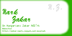 mark zakar business card